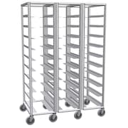 LOCKWOOD MANUFACTURING 3-Column Mail Tray Caddie, Holds 30 Trays, Adjustable 3.5" Wide Supports RR69-10-3-12-3W